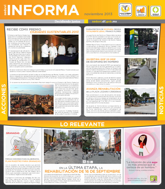 Newsletter Noviembre 2013