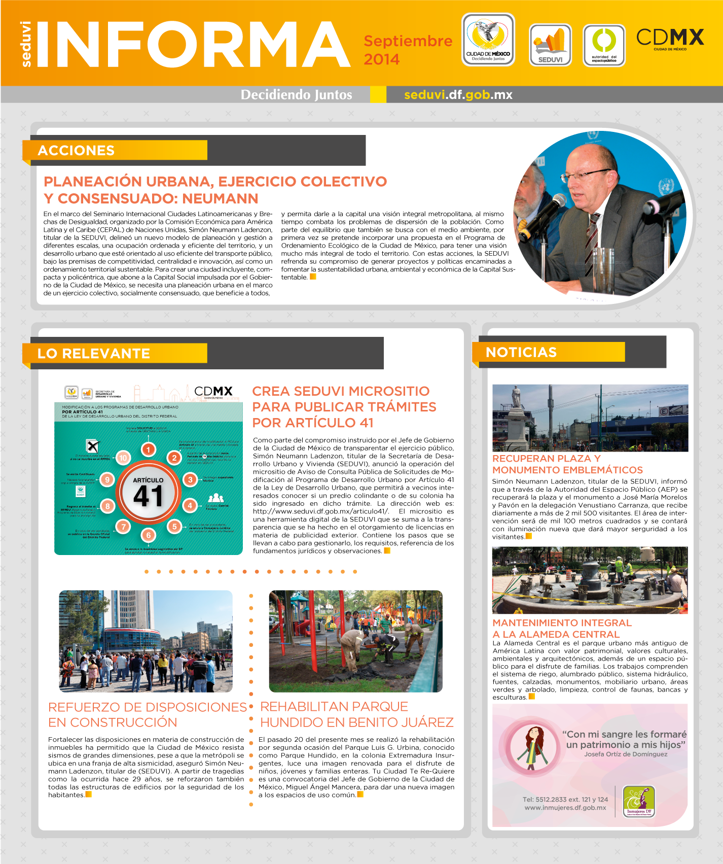 Newsletter Septiembre 2014