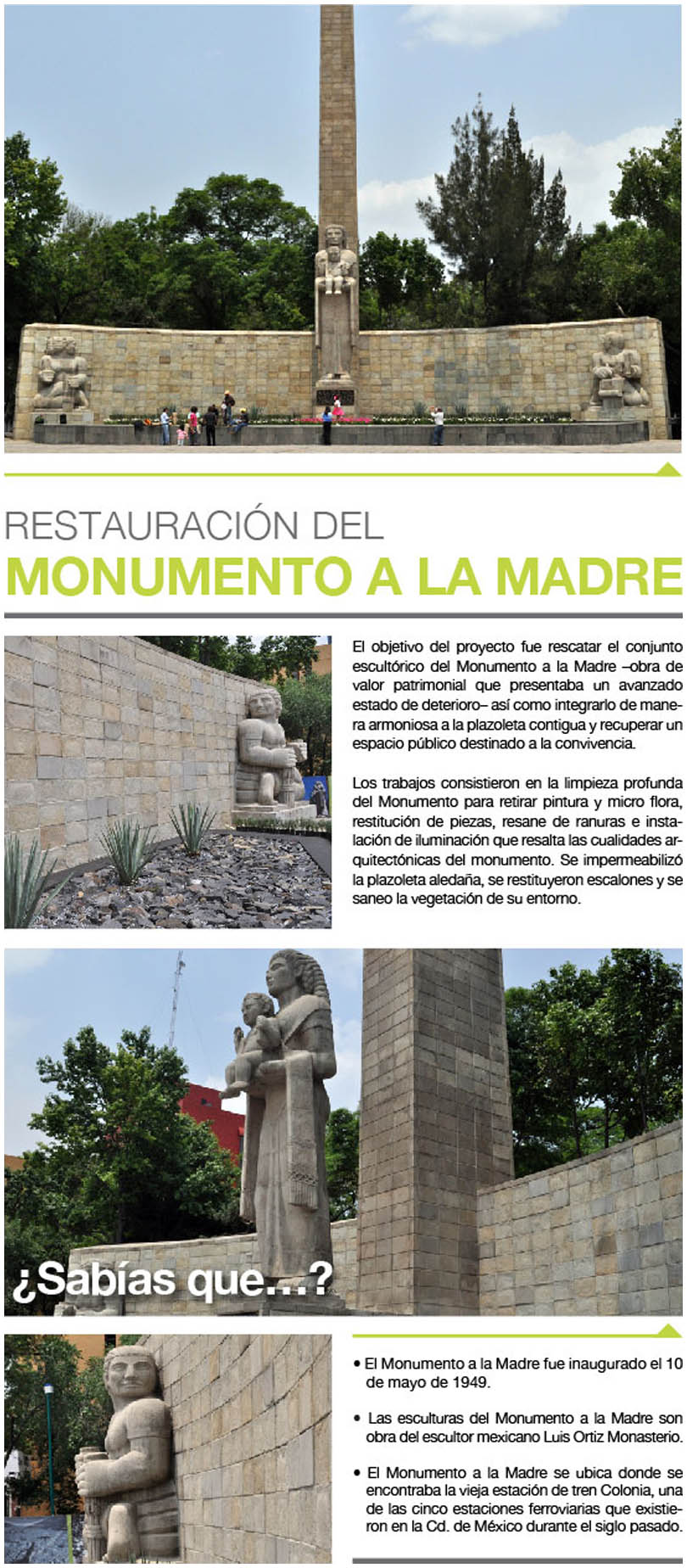 Restauración del Monumento a la Madre